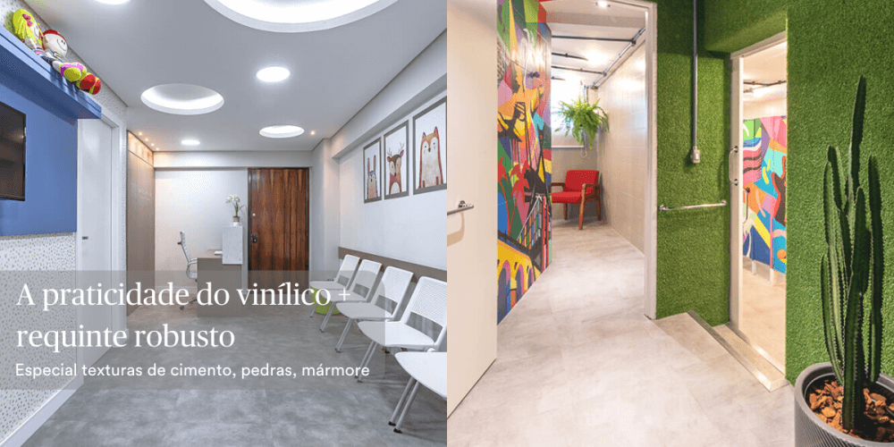 A praticidade do vinílico em texturas robustas