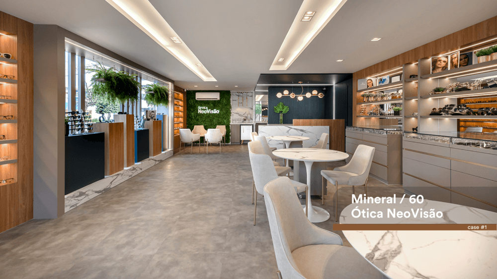 Case: Mineral / 60 na Ótica NeoVisão