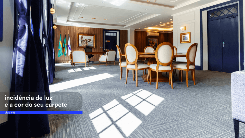 Incidência de luz e a cor do seu carpete