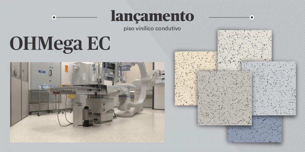 Lançamento: piso vinílico condutivo OHMega EC