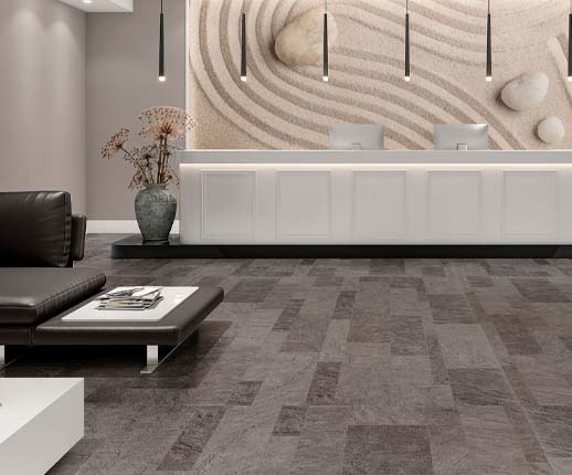 Pisos vinílicos em manta